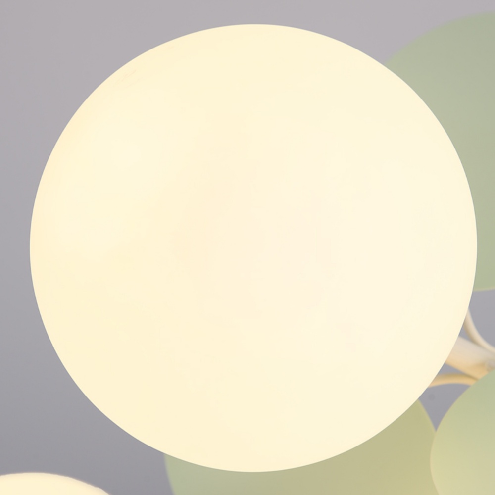 12 Heads French Green Pendant Light Living Room Bedroom Lamp