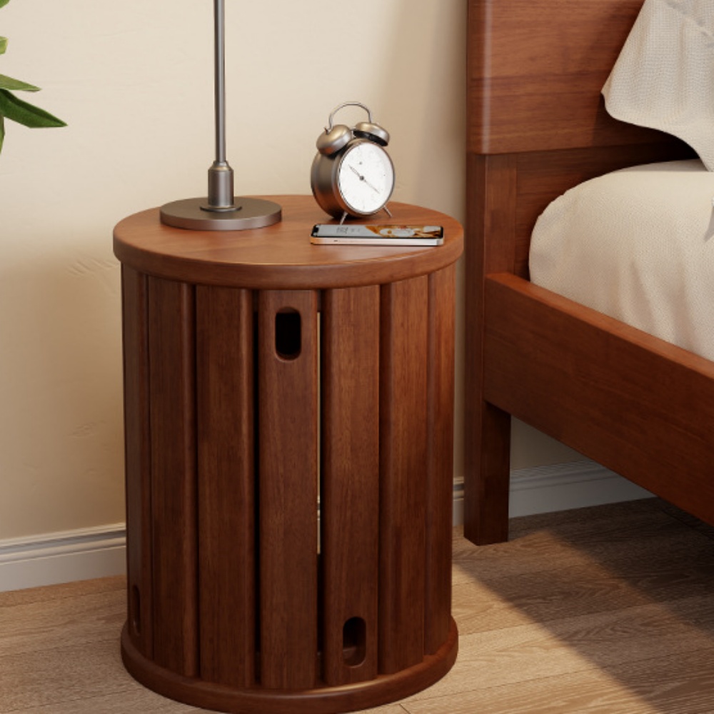 Japanese Solid Wood Folding Stool Living Room Tea Table Round Stool 2 In 1