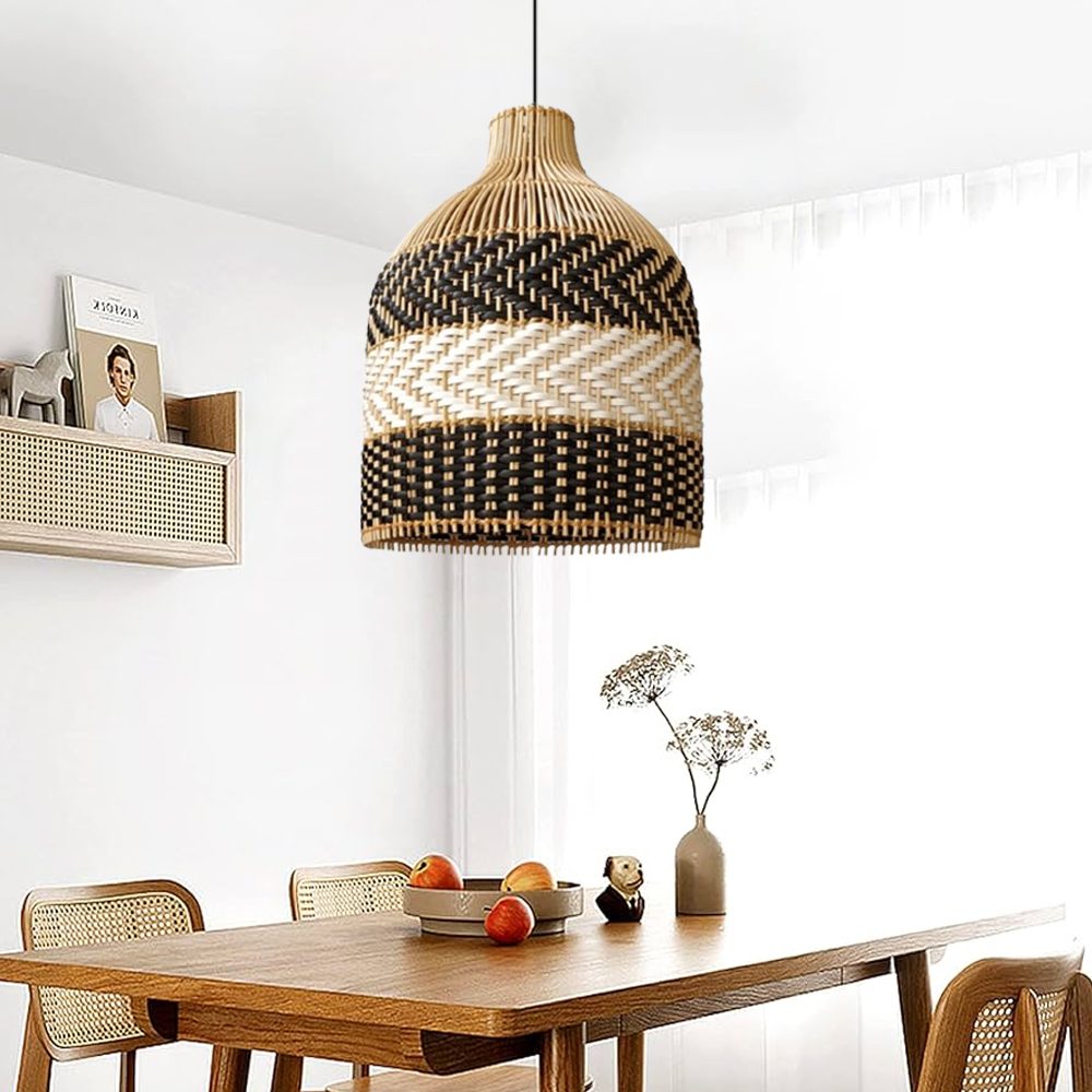 Handmade Rattan Pendant Light  Creative Design  Restaurant Lamps