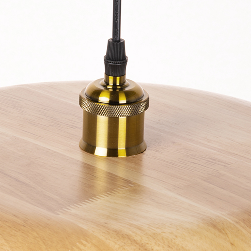 Nordic Wood Pendant Light Retro Lamp Creative Solid Wood chandelier