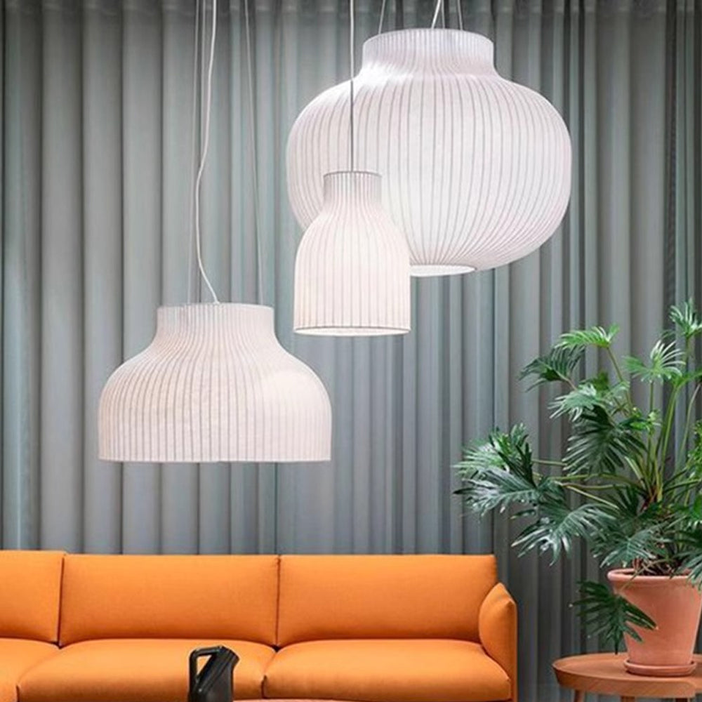 Japanese-style  Restaurant Silk Chandelier Living Room Creative Overhead Pendant Lamp