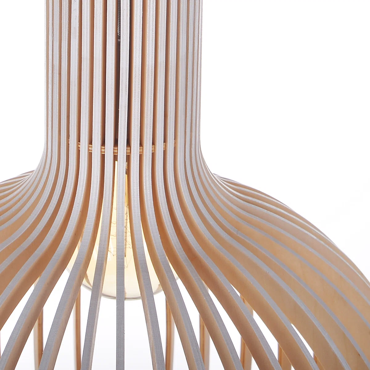 Living Room Wood Birdcage Pendant Light Dining Room Kitchen Chandelier