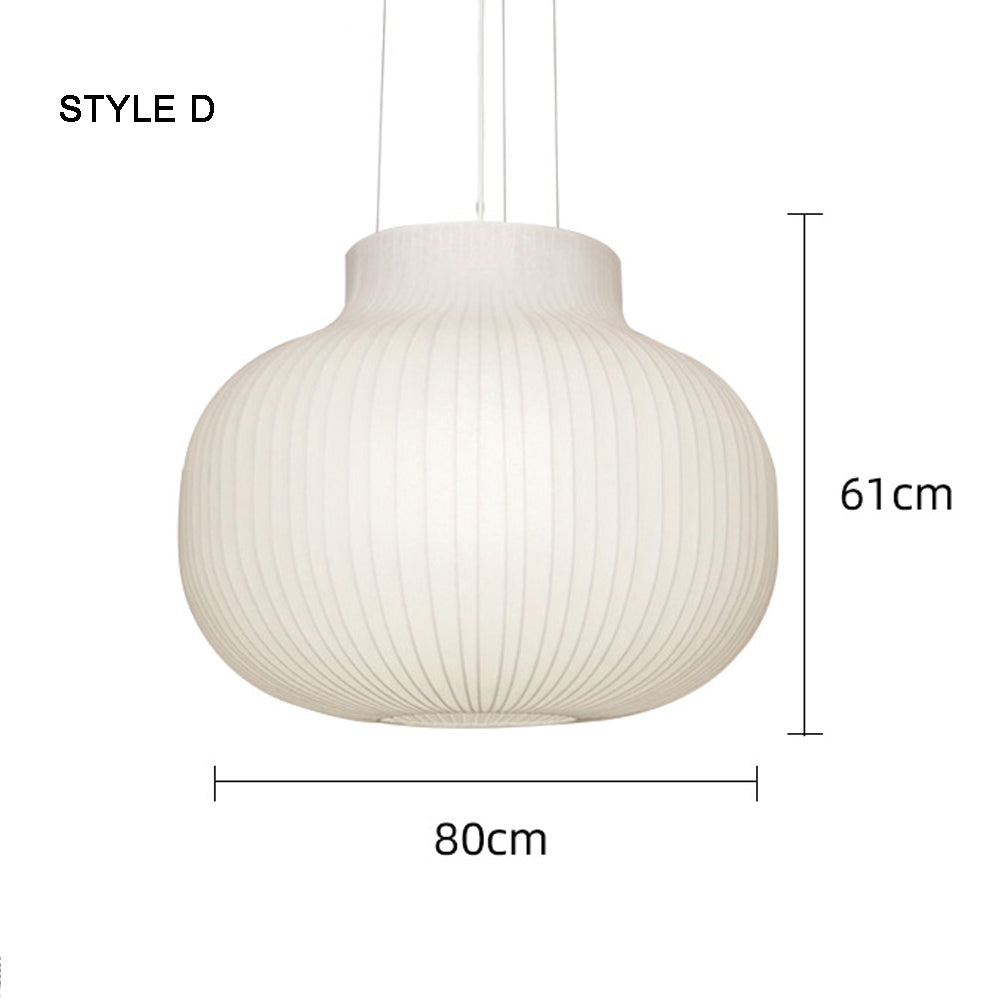 Japanese-style  Restaurant Silk Chandelier Living Room Creative Overhead Pendant Lamp