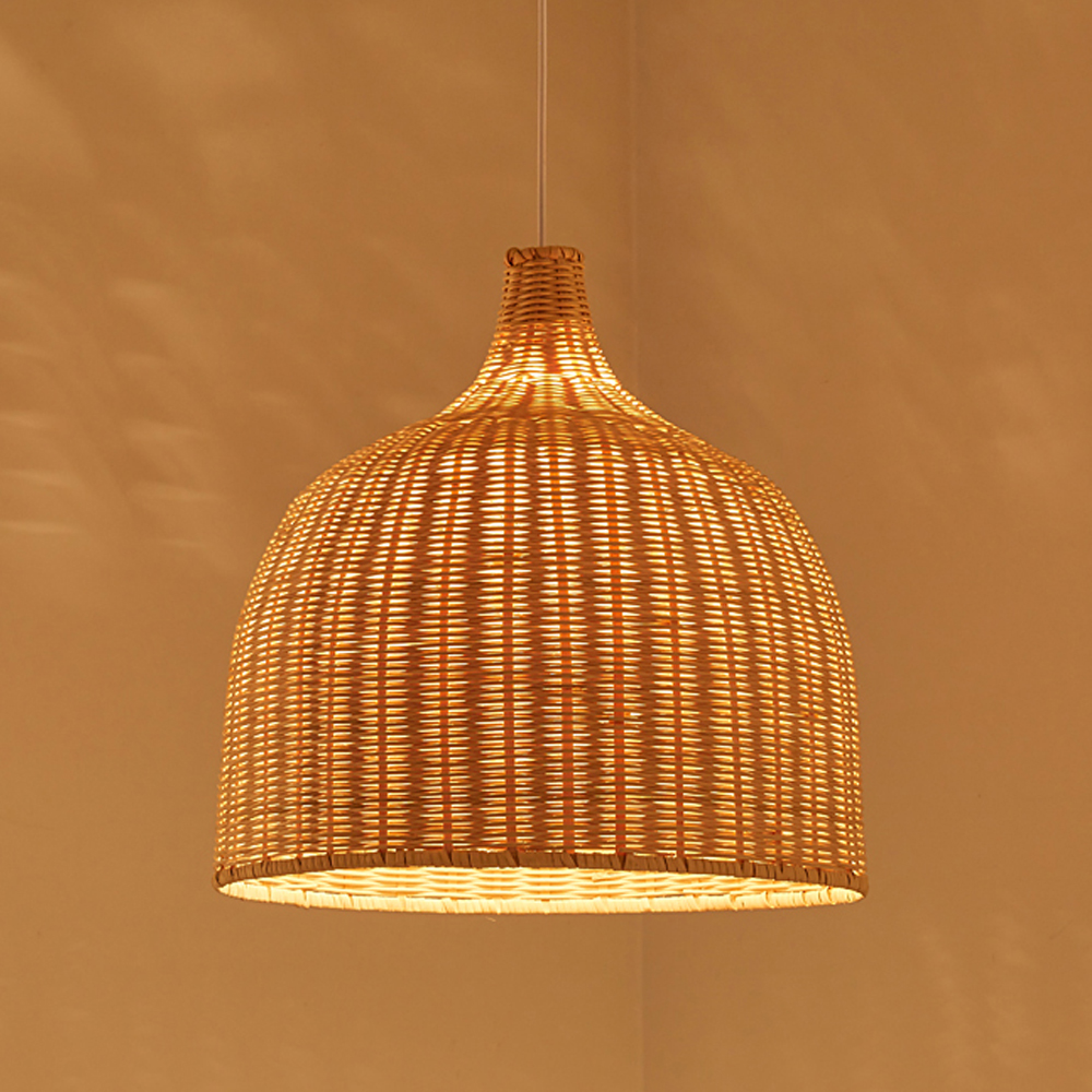 Bohemian Pendant Lampshade Rattan Woven Pendant Light