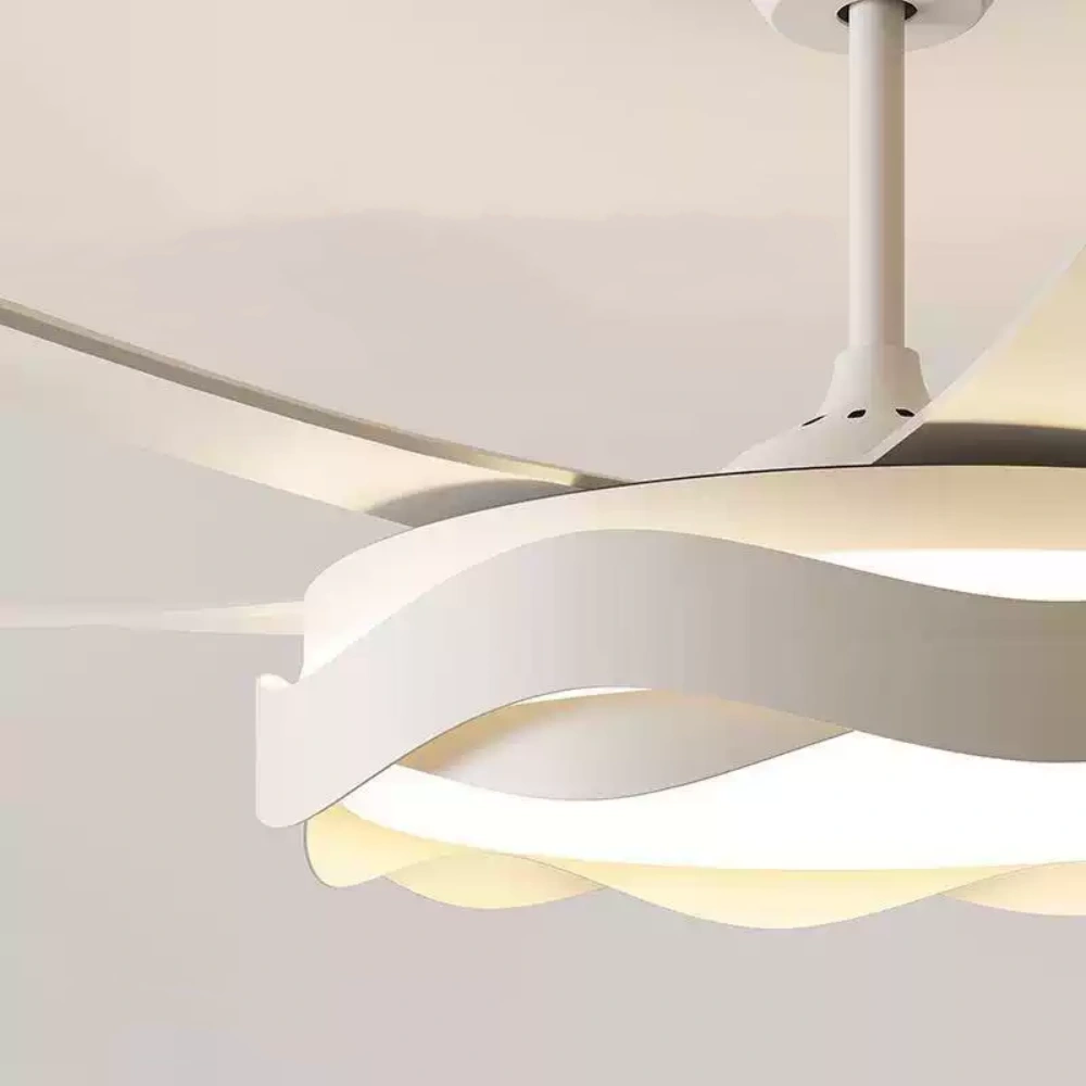 50'' Modern Dining Room Ceiling Fan Light With Strong Wind, Intelligent And Silent