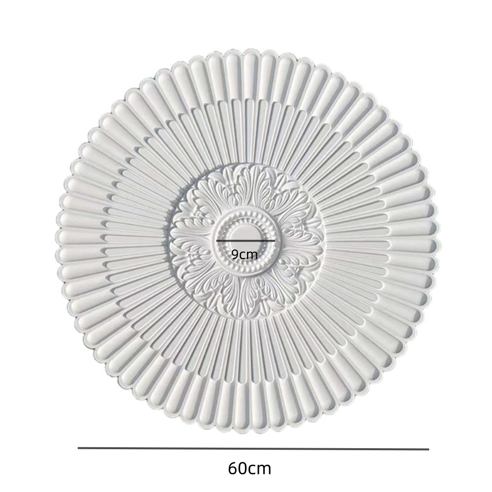 Art Vintage Dome White Ceiling Light