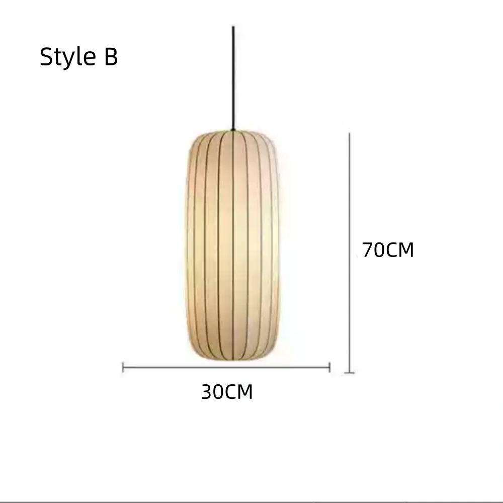 Wabi-sabi Style Art Combination Fabric Pendant Lights