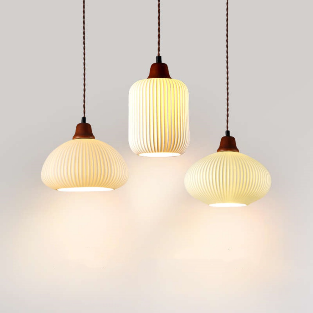 Nordic Vintage Ceramic Pendant Lights