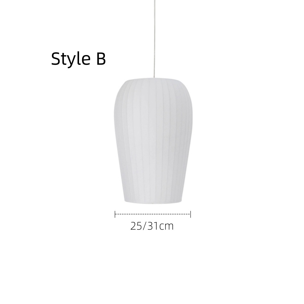 Wabi-sabi Silk Chandelier Modern Simple Living Room Pendant Light