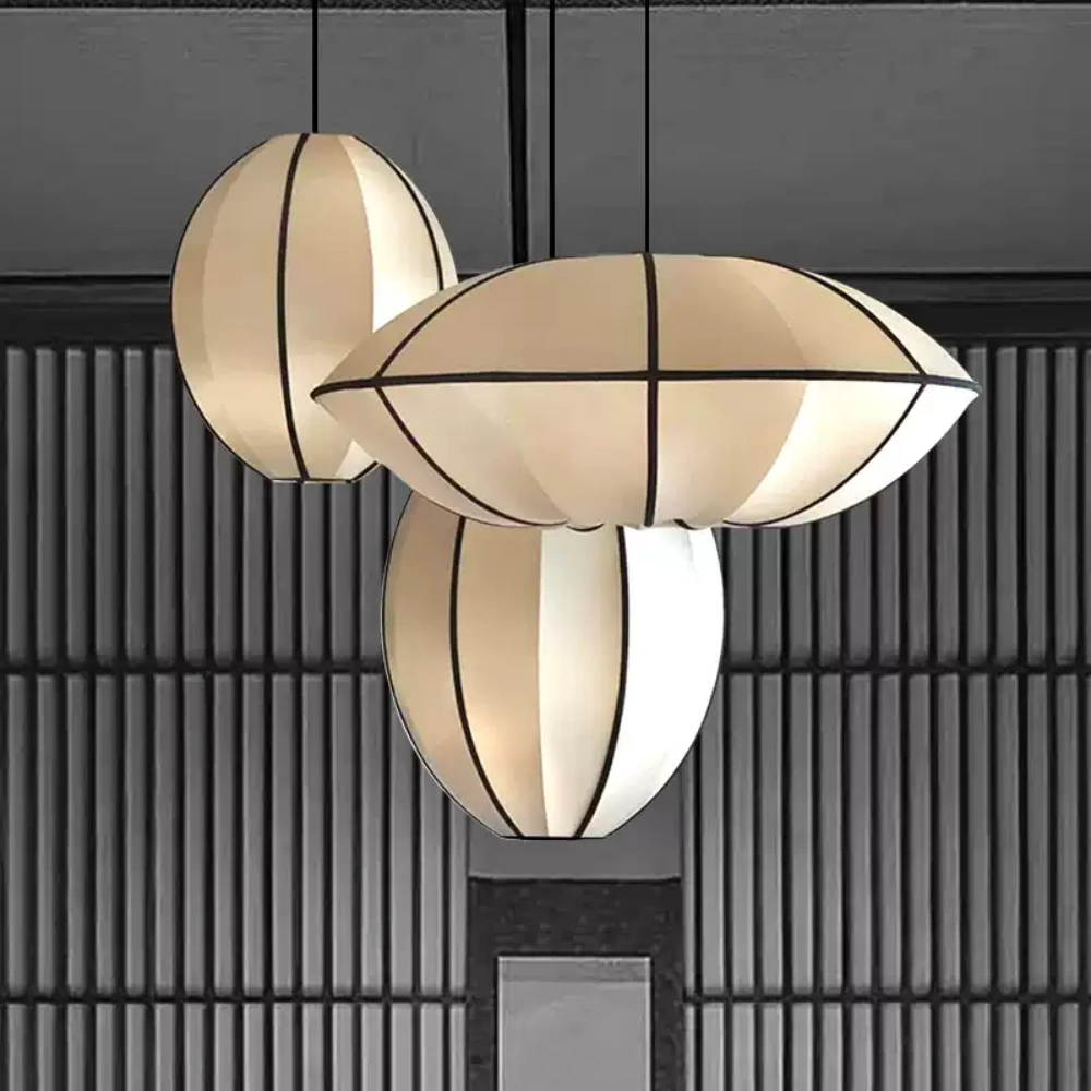 Vintage Dining Room Lantern Satin Pendant Lights