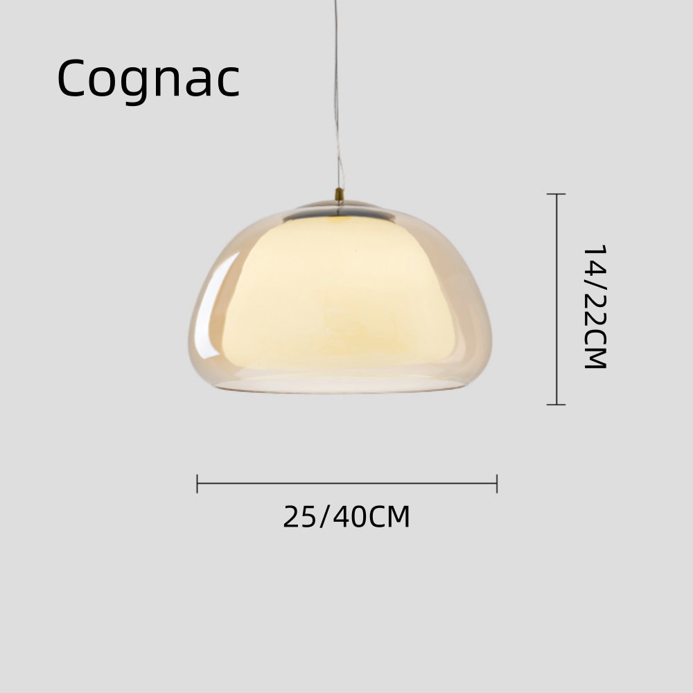 Danish Cream Style Jelly Single Head Small Pendant Light Living Room Lamp