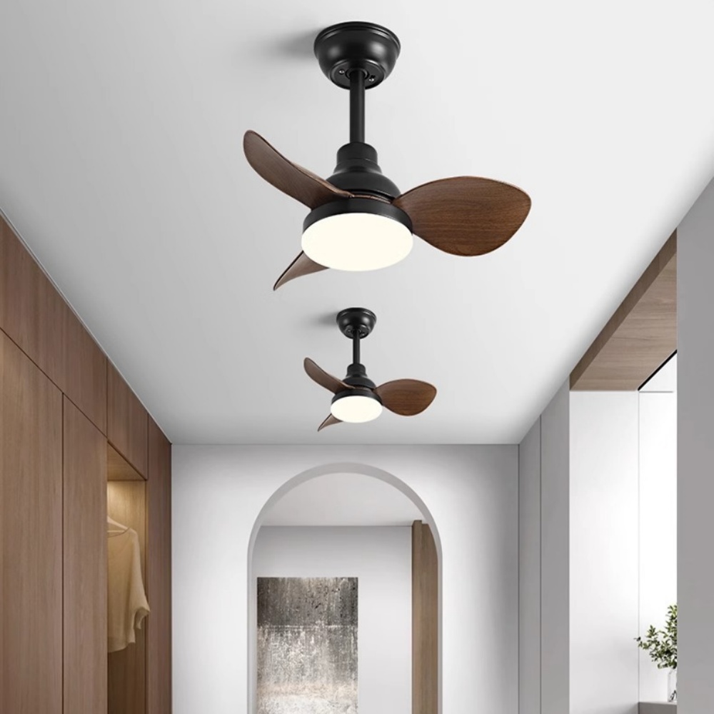 22'' Small Fan Bedroom Study Silent Ceiling Fan Light