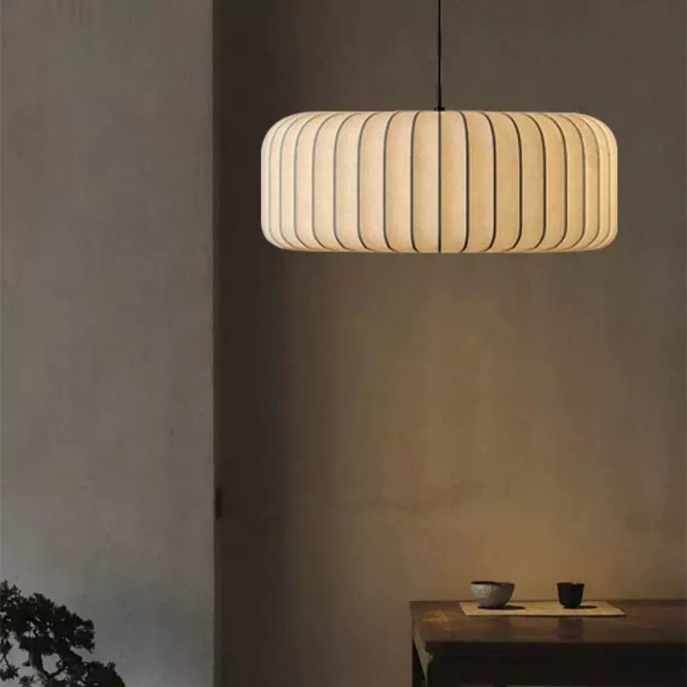 Wabi-sabi Style Art Combination Fabric Pendant Lights