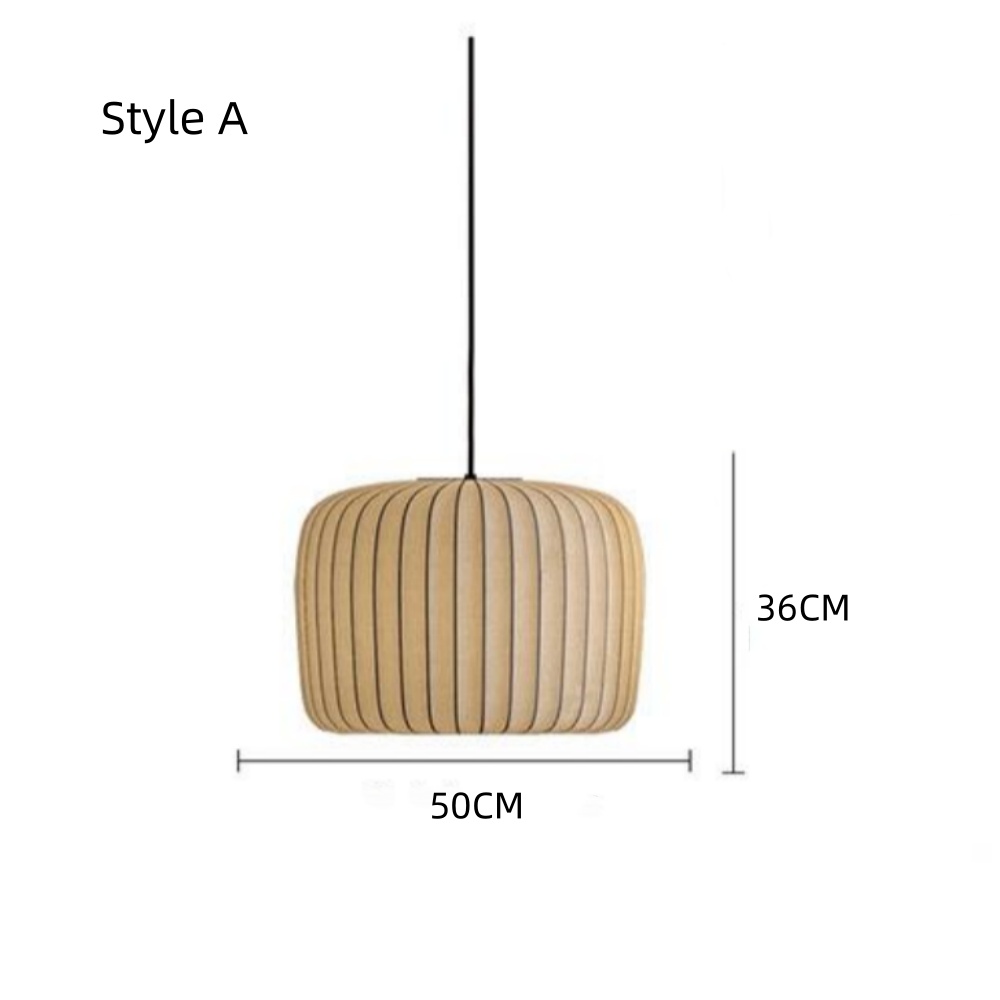 Wabi-sabi Style Art Combination Fabric Pendant Lights