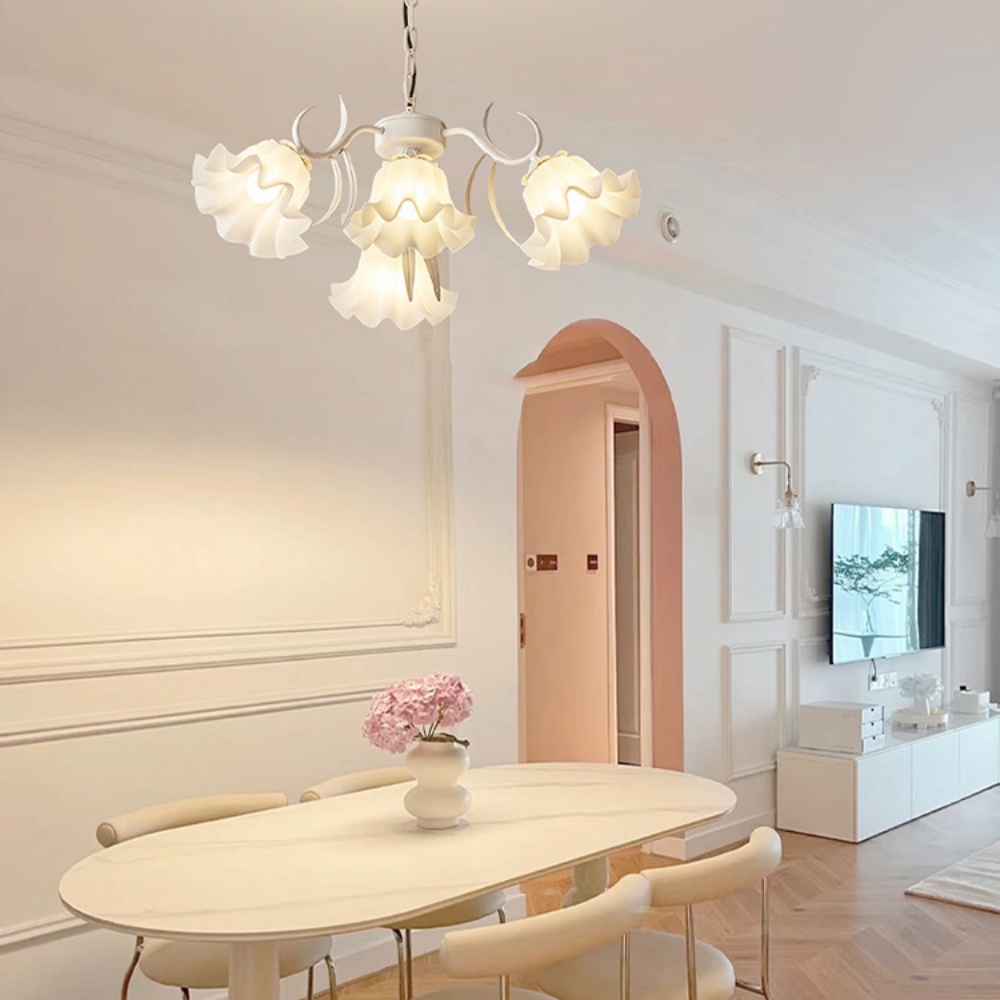 French Ceiling Lily Of The Valley Flower Lamp Dining Room Bedroom Lamp