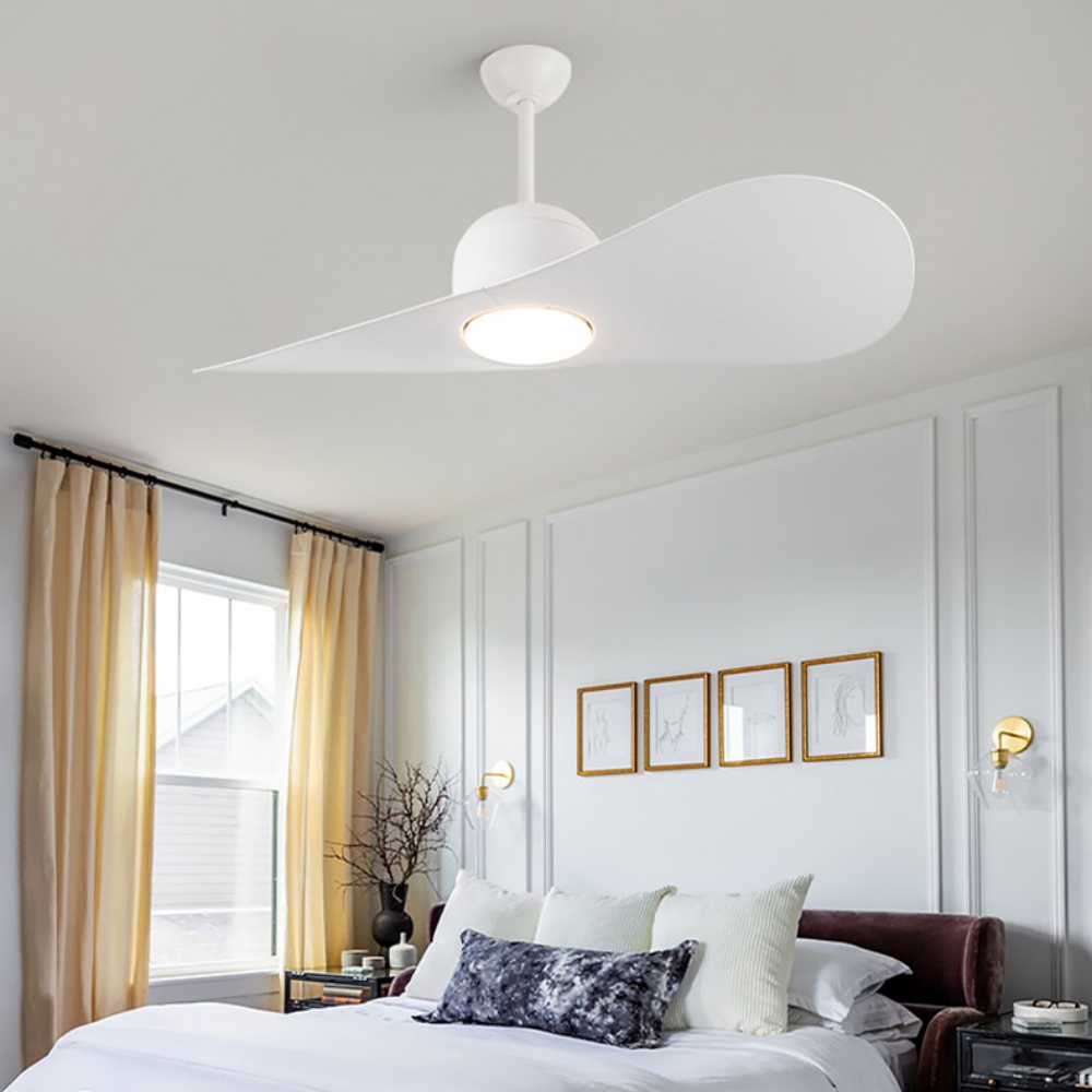 Nordic Minimalist Creative Hat Ceiling Fan Light Dining Room Electric Fan Light
