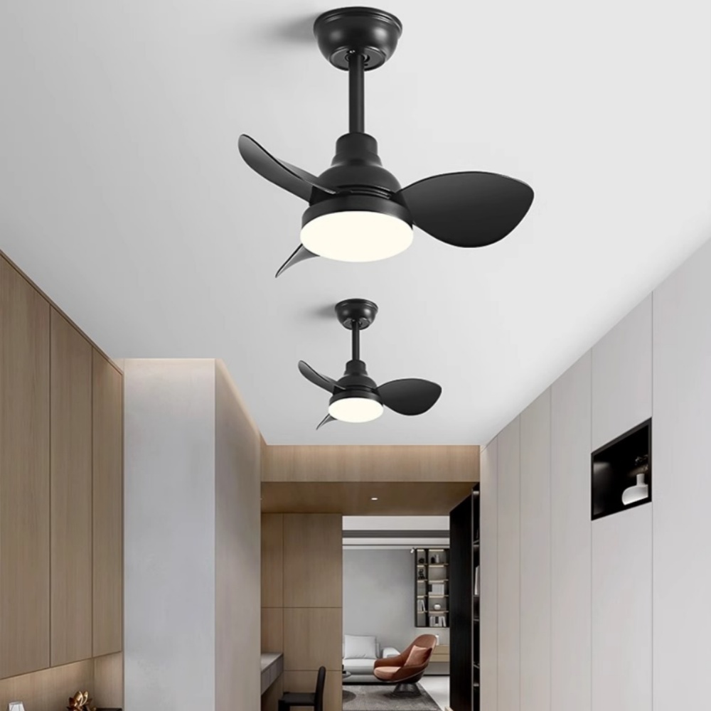 22'' Small Fan Bedroom Study Silent Ceiling Fan Light