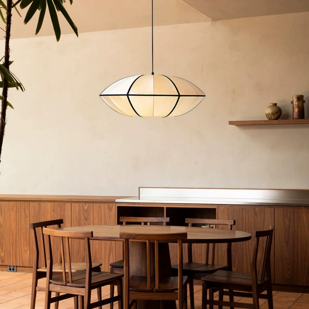 Vintage Dining Room Lantern Satin Pendant Lights