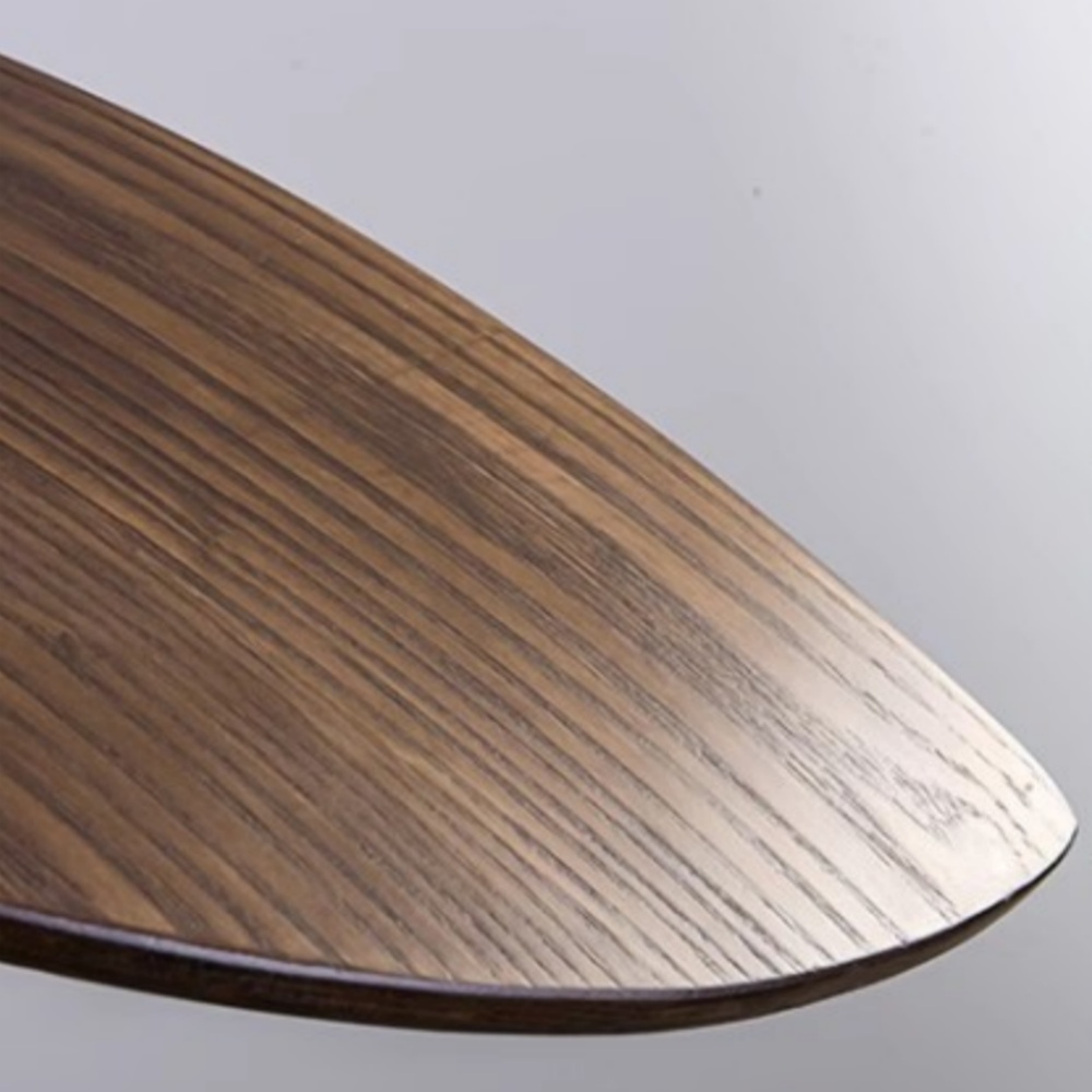 Wabi-sabi Walnut Chandelier Flying Bird Shape Dining Room Pendant Light