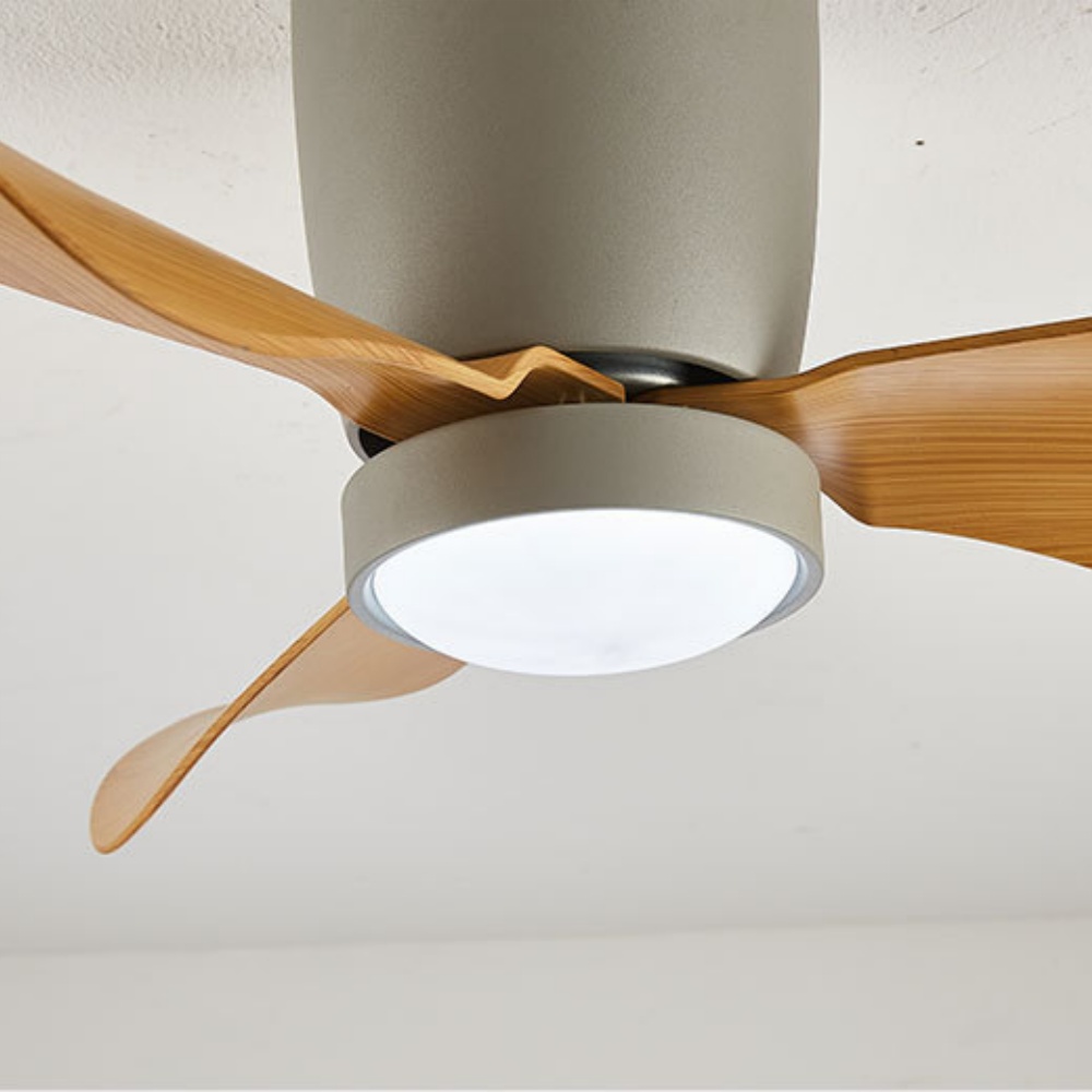 Nordic Simple Bedroom Ceiling Fan Light 24''