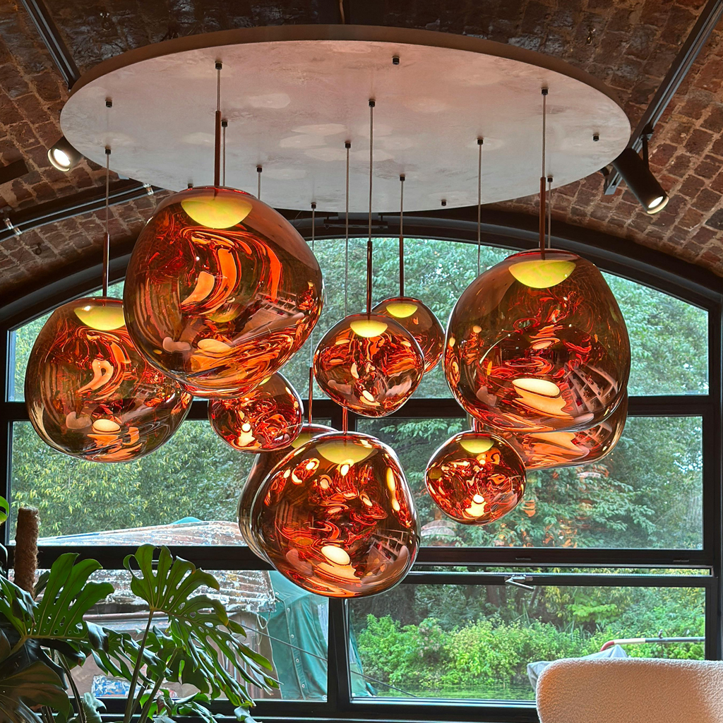 Designer Lava Chandelier Villa Loft Duplex Stairwell Pendant Light