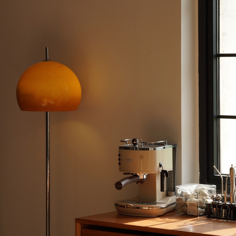 Nordic Mushroom Floor Lamp Living Room Bedroom LED Glass Light