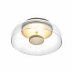 Bowl LED Flushmount Ceiling Lamp Modern Glass Entryway Flush-Mount Light Fixture