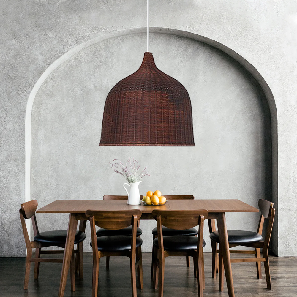 Bohemian Pendant Lampshade Rattan Woven Pendant Light