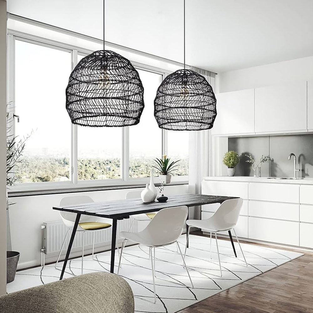 Basket Rattan Woven Pendant Light Shades