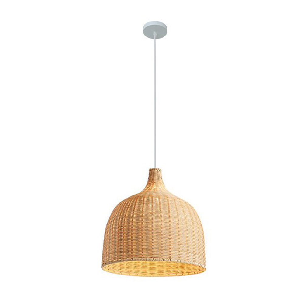 Lamppo Pendant Light Bohemian Pendant Lampshade Rattan Woven Hanging Lights