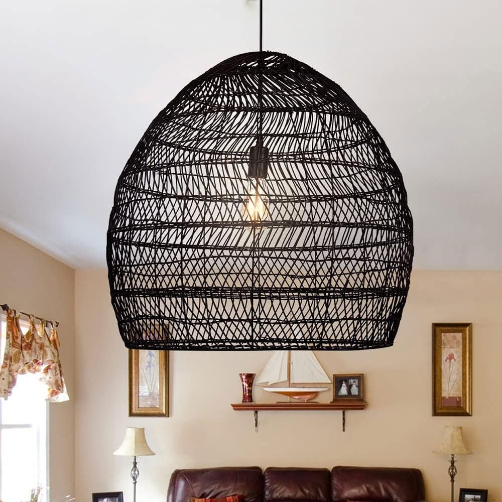 Basket Rattan Woven Pendant Light Shades