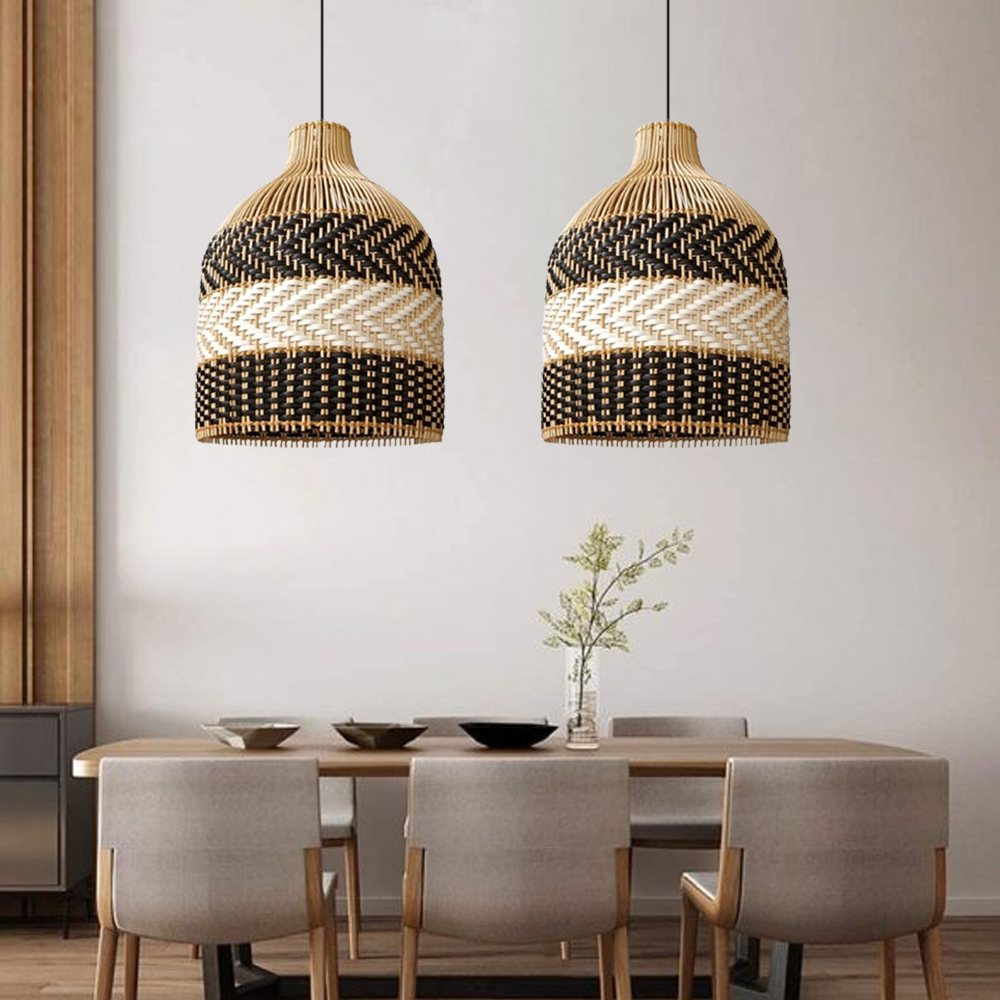 Handmade Rattan Pendant Light  Creative Design  Restaurant Lamps
