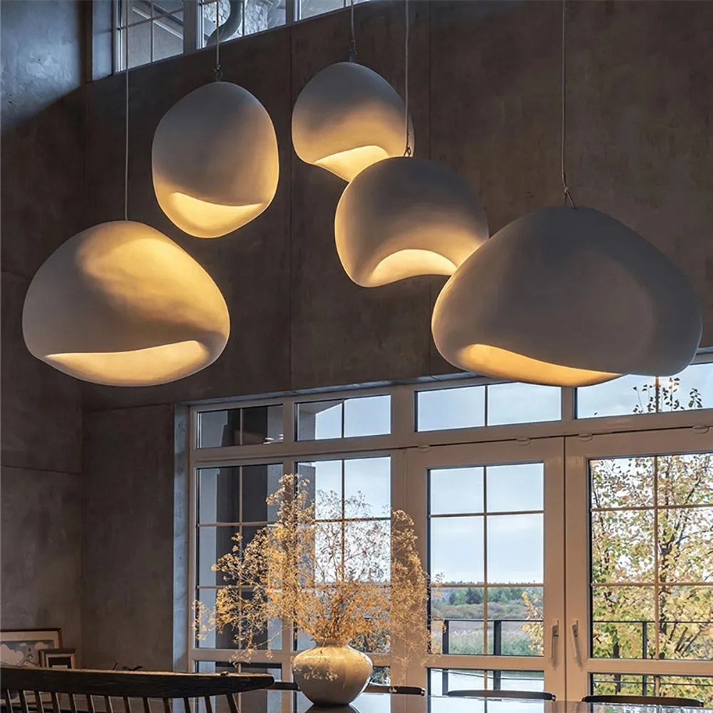 Nordic Style Resin Oval Pendant Lights