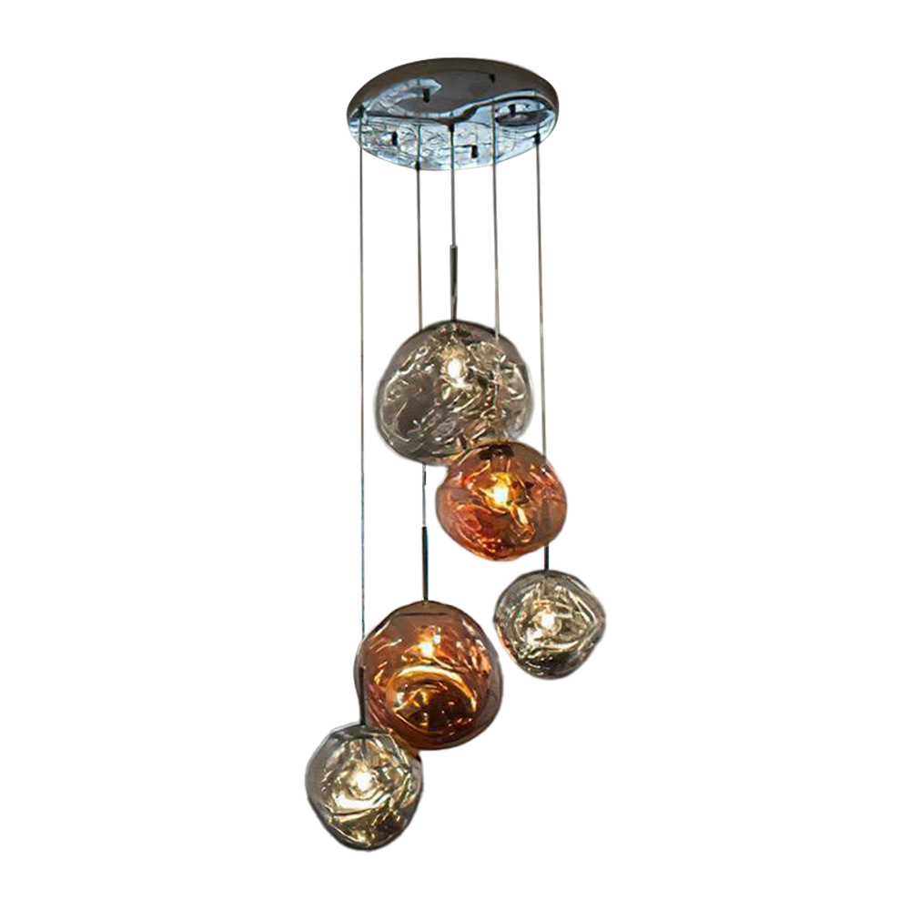 Multi-combination Pendant Lights Nordic Lava Lamp Villa Living Room Duplex Staircase Chandelier