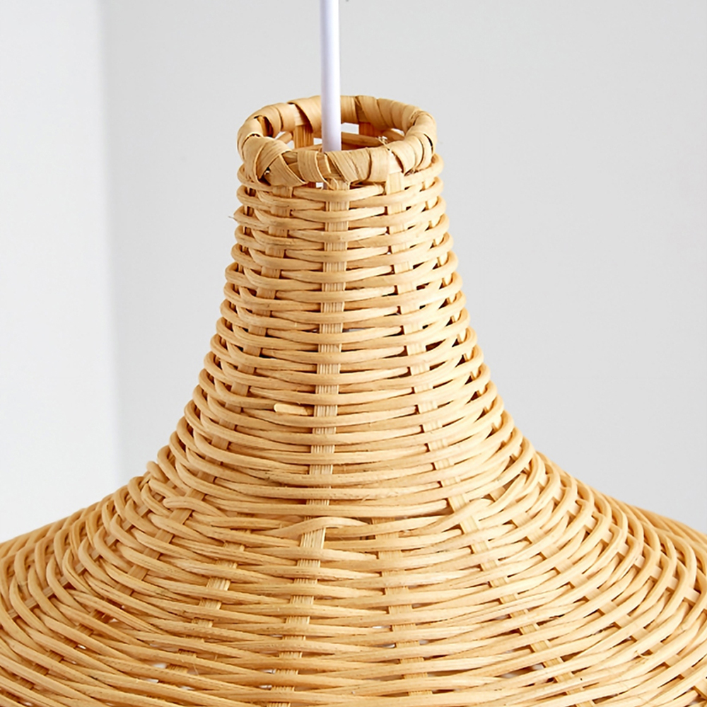 Bohemian Pendant Lampshade Rattan Woven Pendant Light