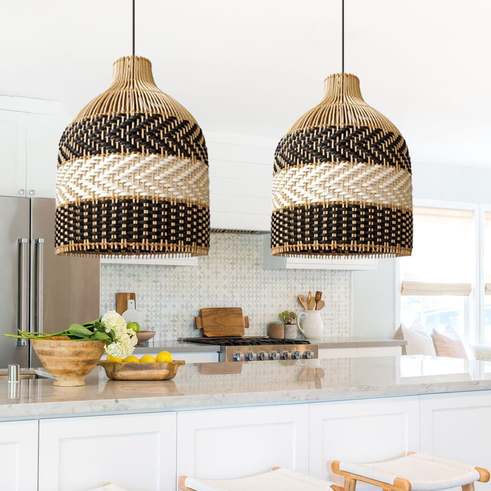 Handmade Rattan Pendant Light  Creative Design  Restaurant Lamps