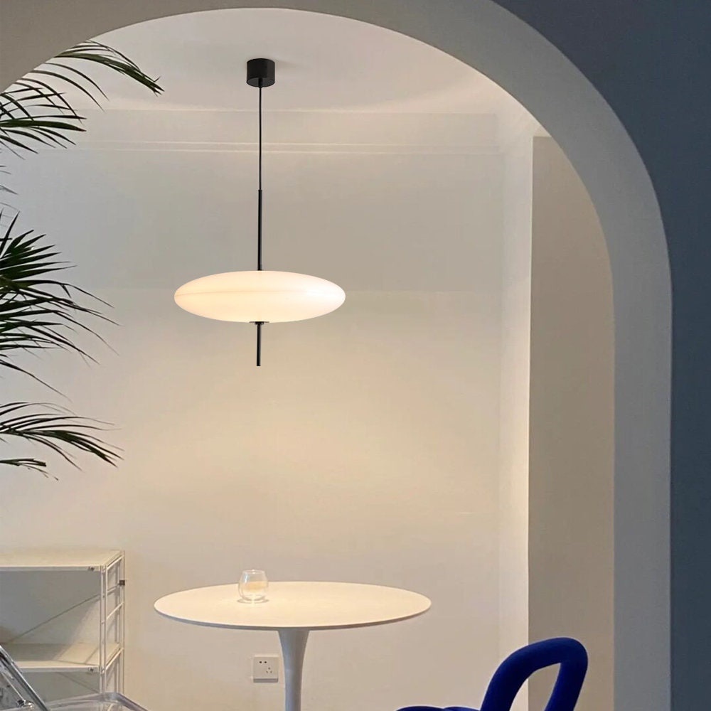 Nordic Simple Dining Room Pendant Light Bedroom Lamp Flying Saucer Decorative Lampshade