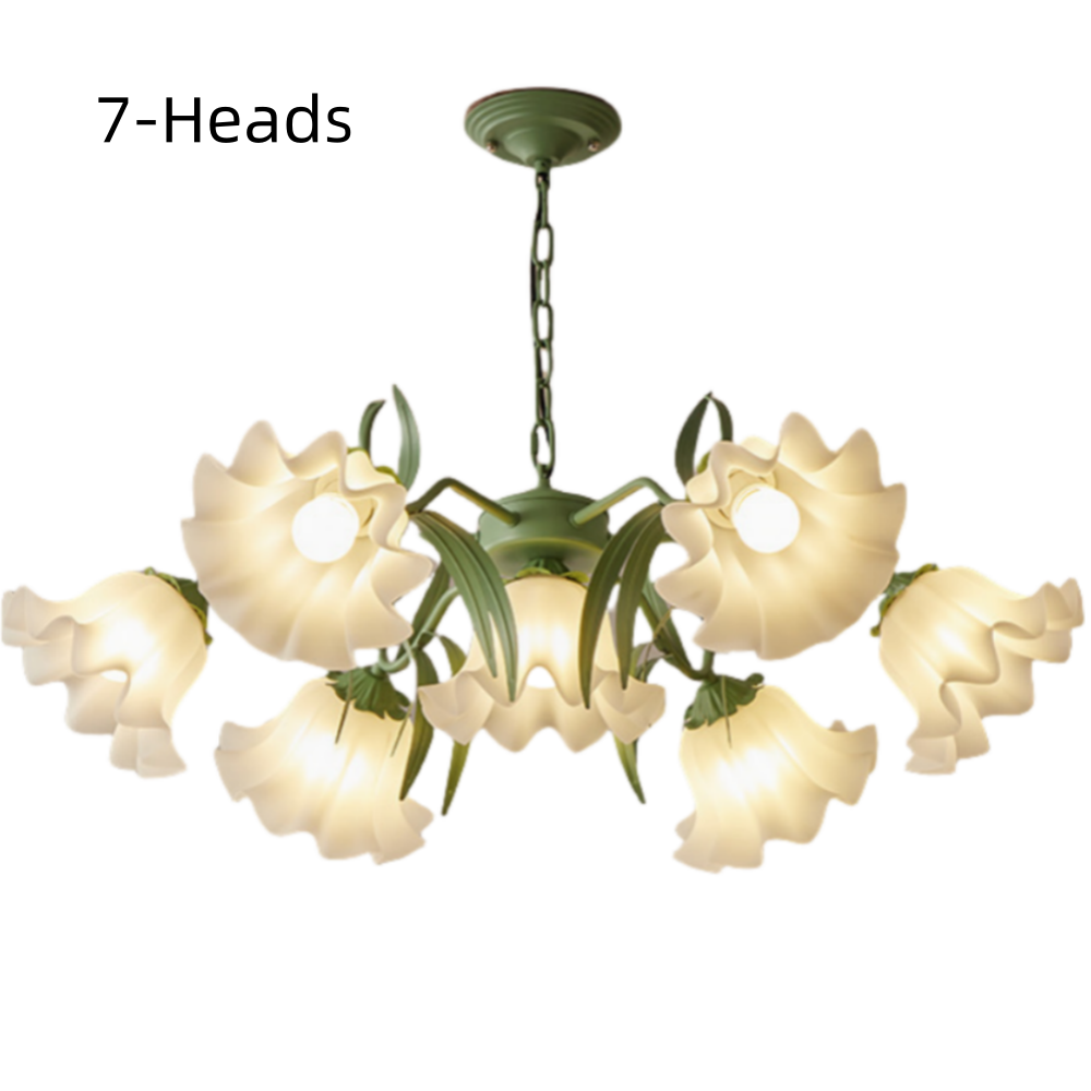 French Ceiling Lily Of The Valley Flower Lamp Dining Room Bedroom Lamp