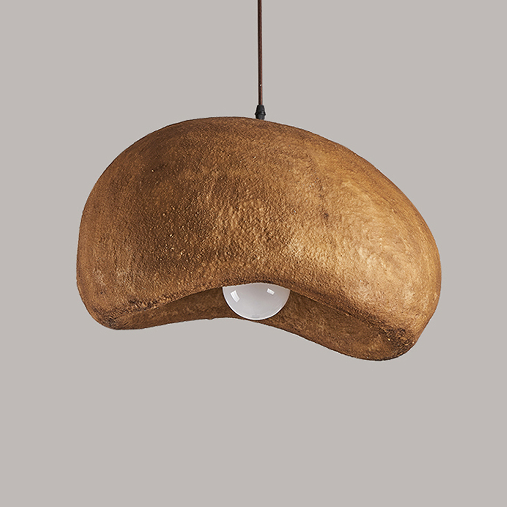 Nordic Brown Resin Oval Pendant Light