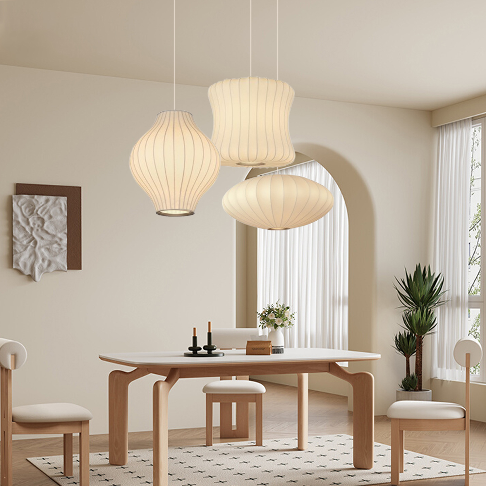 Nordic Italian Luxury Chandelier Restaurant Fabric Chandelier Living Room Staircase Lights