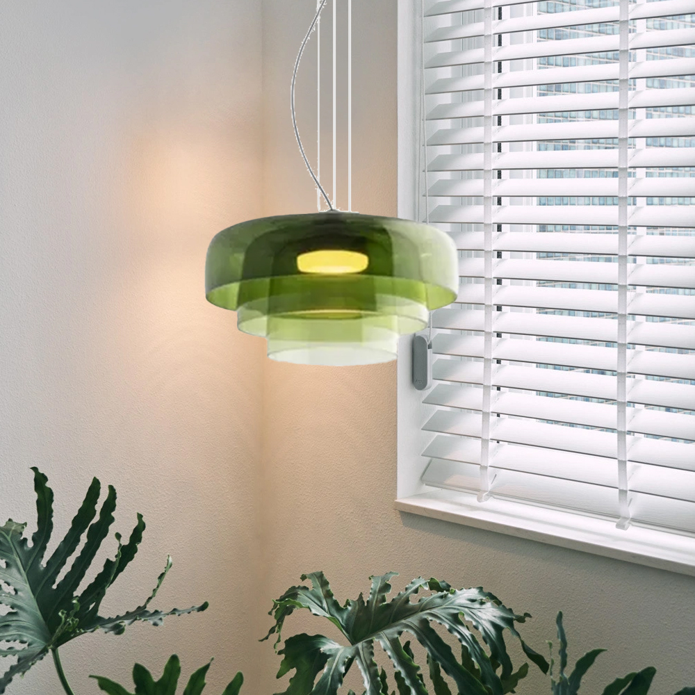 Nordic Triple Layer Glass Pendant Lights Dining Room  Chandelier