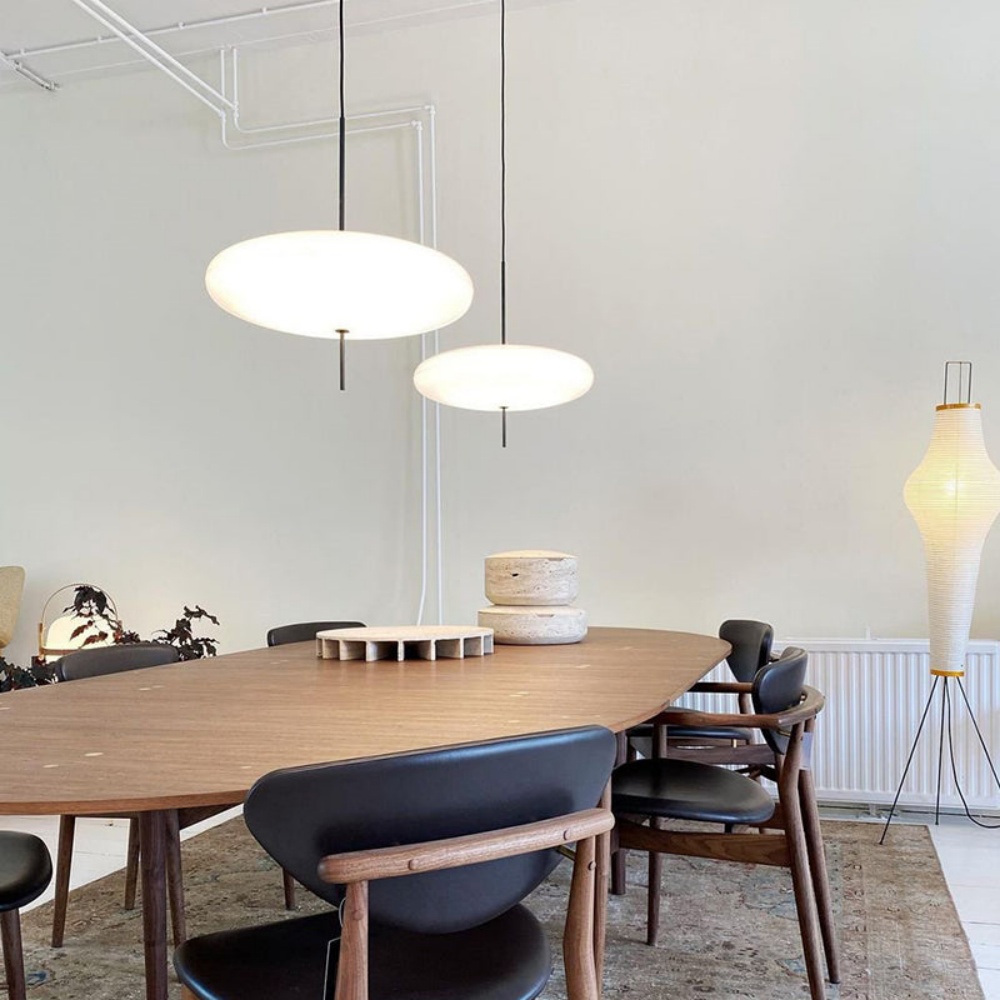 Nordic Simple Dining Room Pendant Light Bedroom Lamp Flying Saucer Decorative Lampshade