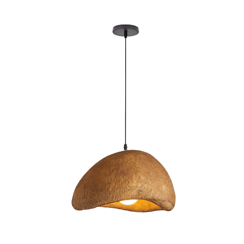 Nordic Brown Resin Oval Pendant Light