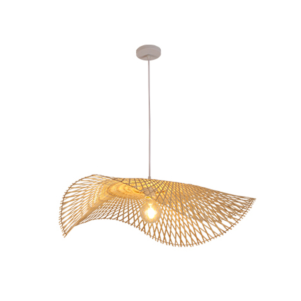 Lotus Leaf Bamboo Pendant Light  Restaurant Hotel Lampshade
