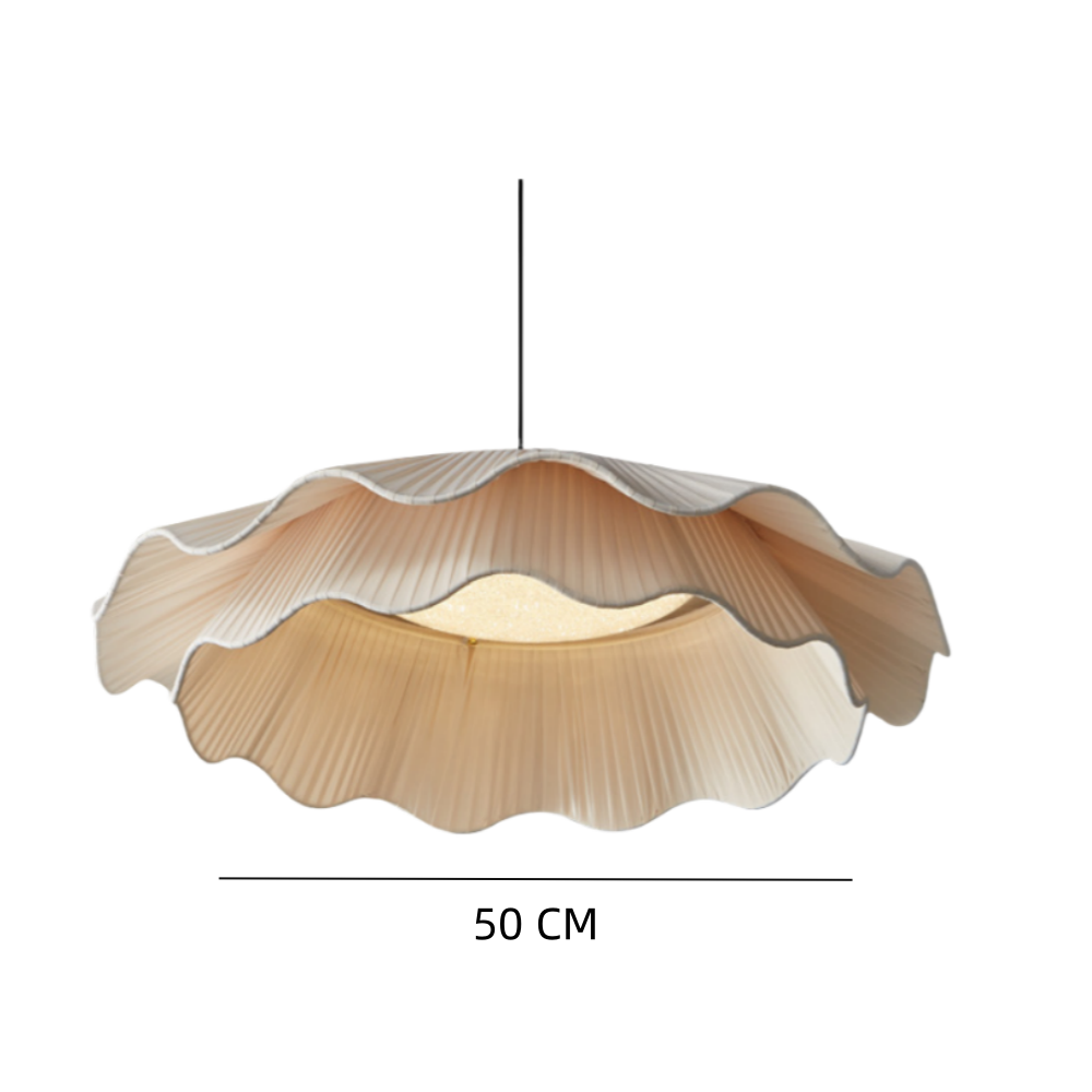 French Simple Fabric Pendant Light For Bedroom Dining Room