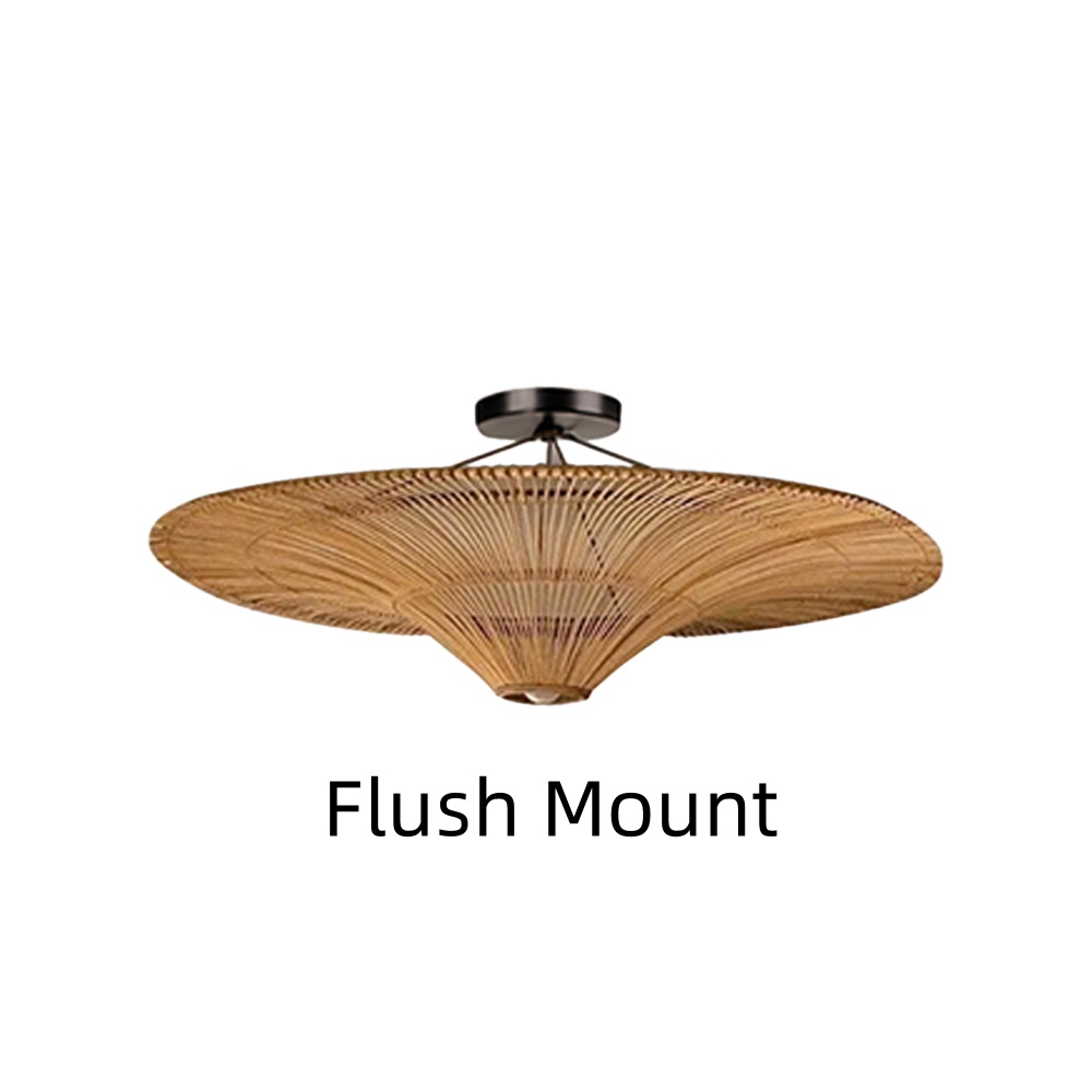 Large Modern Rattan Pendant Light Ceiling Lampshade 80CM