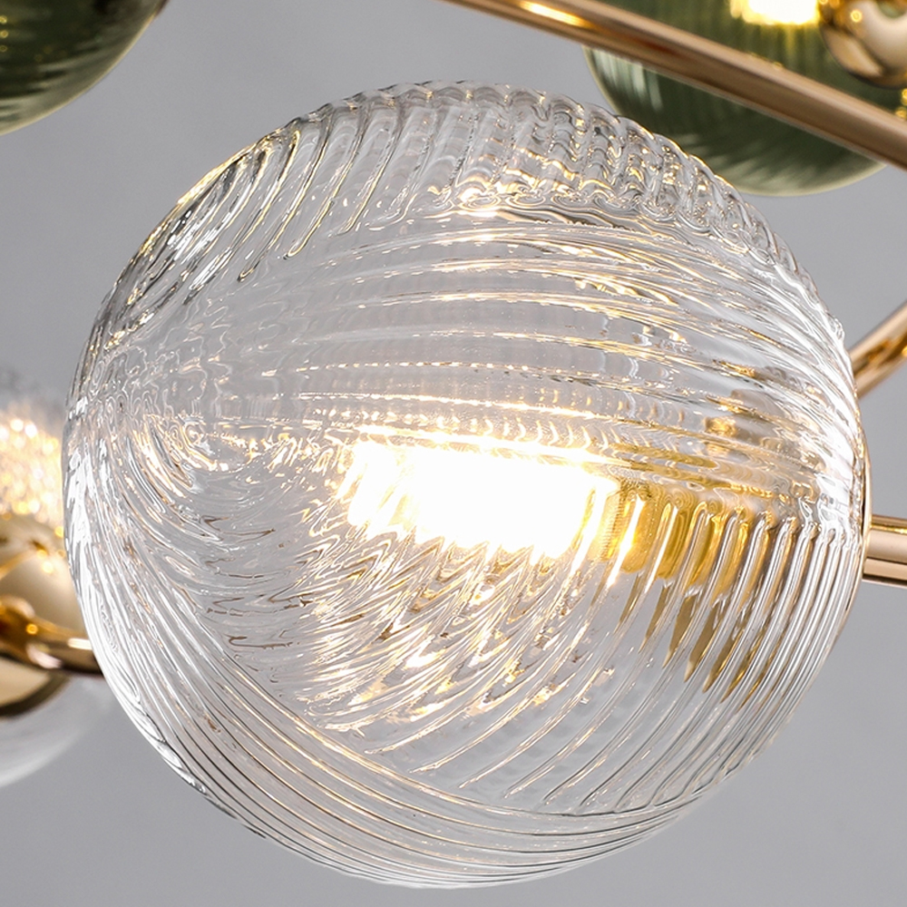 Magic Bean Glass Pendant Lamp Nordic Molecular Light Restaurant Living Room Chandelier