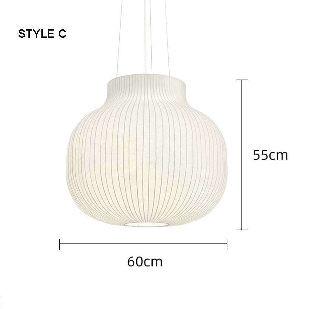 Japanese-style  Restaurant Silk Chandelier Living Room Creative Overhead Pendant Lamp