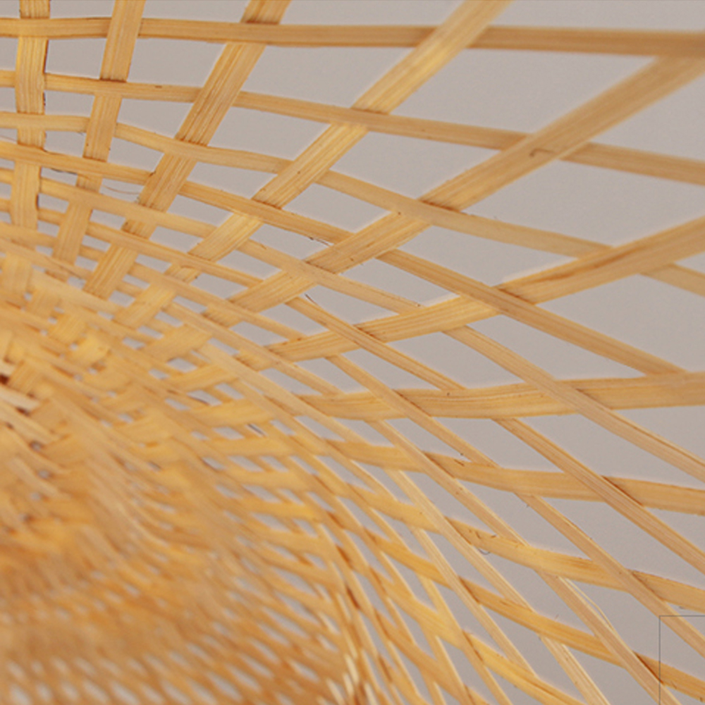 Lotus Leaf Bamboo Pendant Light  Restaurant Hotel Lampshade