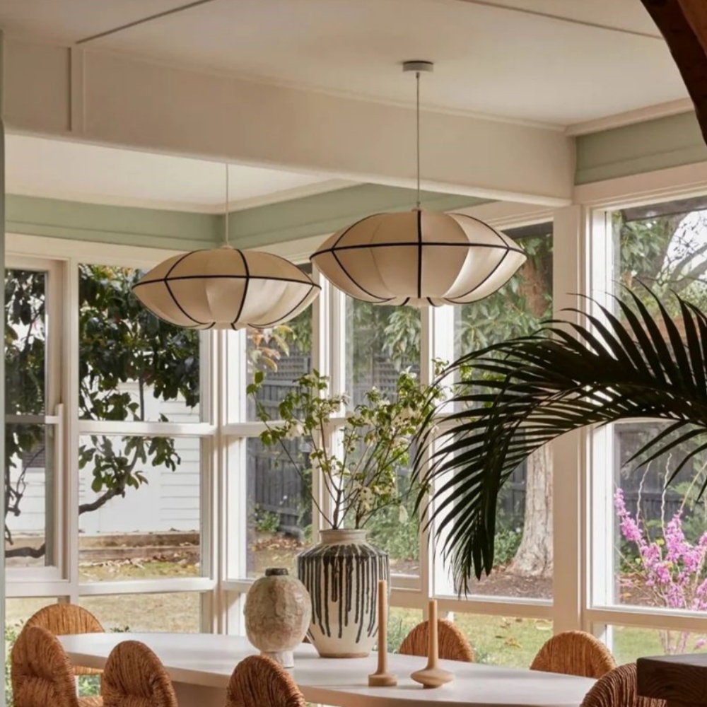 Vintage Dining Room Lantern Satin Pendant Lights